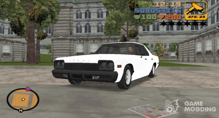 Dodge Monaco V10 TT Black Revel para GTA 3