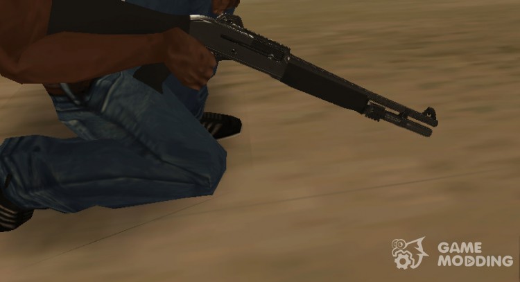 Дробовик-серый хром для GTA San Andreas
