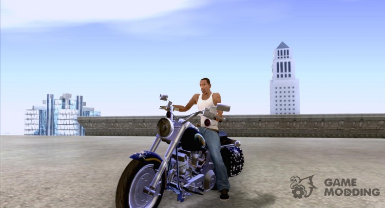Harley Davidson FLSTF (Fat Boy) v2.0 Skin 5 для GTA San Andreas