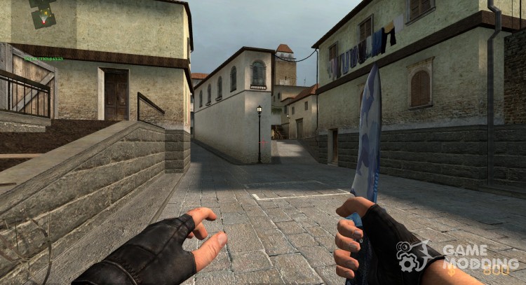 Blue Camo Knife for Counter-Strike Source