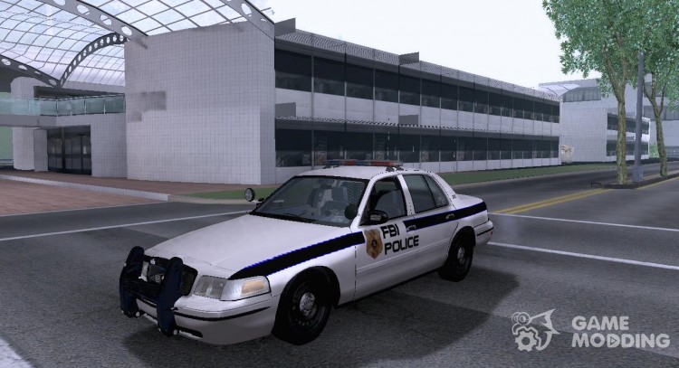 New Ford Crown Victoria FBI Police Unit para GTA San Andreas