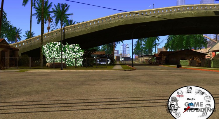 Уникальный спидометр с МЕМАМИ для GTA San Andreas