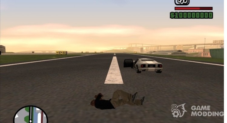 Потеря здоровья при выпрыгивании из машины для GTA San Andreas