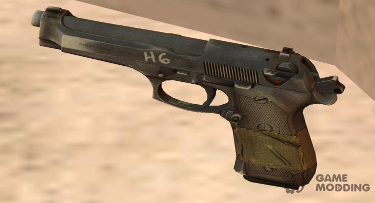 Beretta M9 (Skins 1) для GTA San Andreas