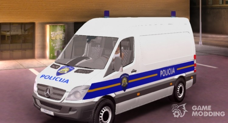 Mercedes Sprinter - Croatian Police Van para GTA San Andreas