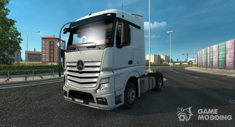 Mercedes Actros MP4 DHL Tandem для Euro Truck Simulator 2