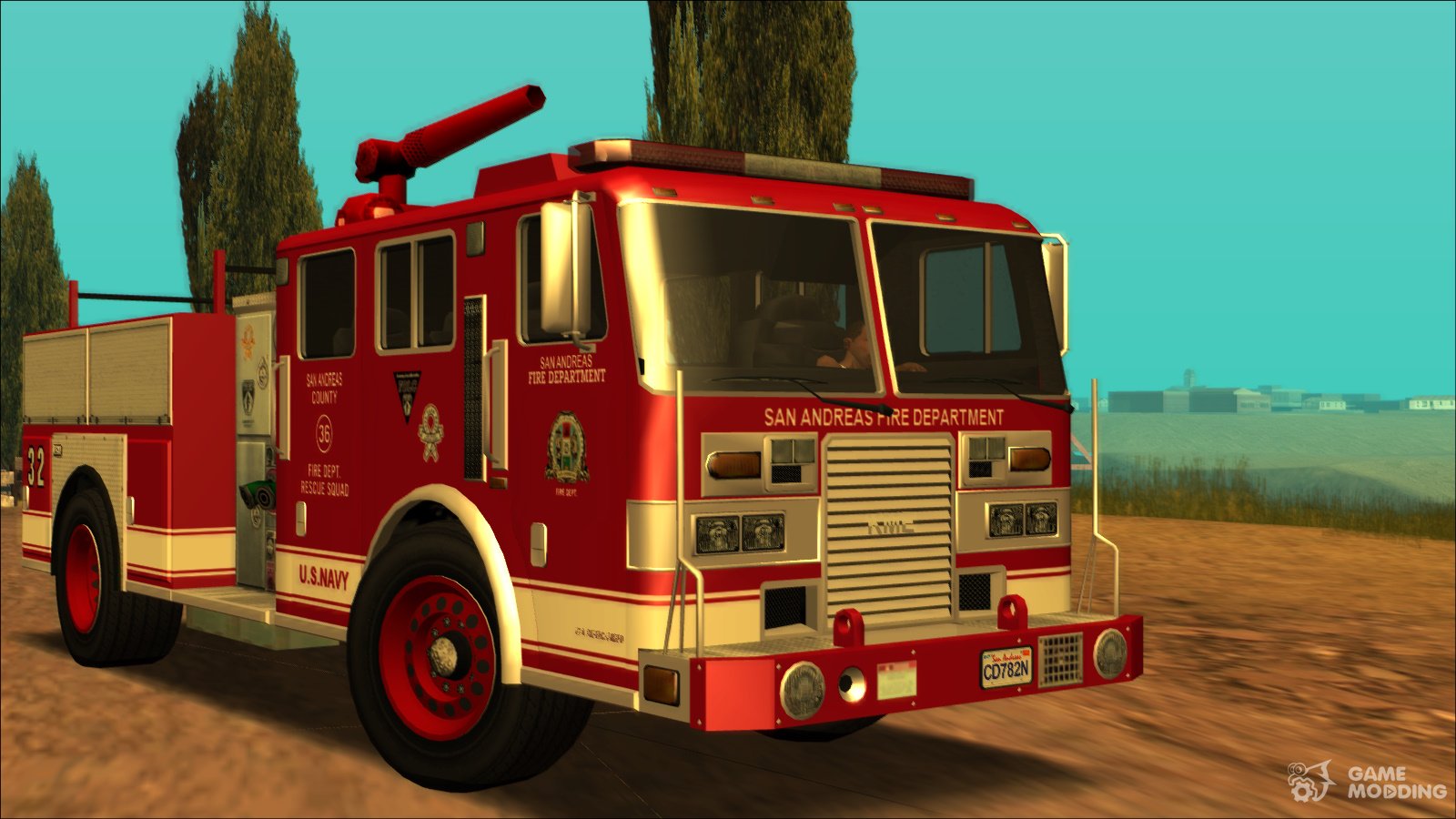 san andreas fire truck