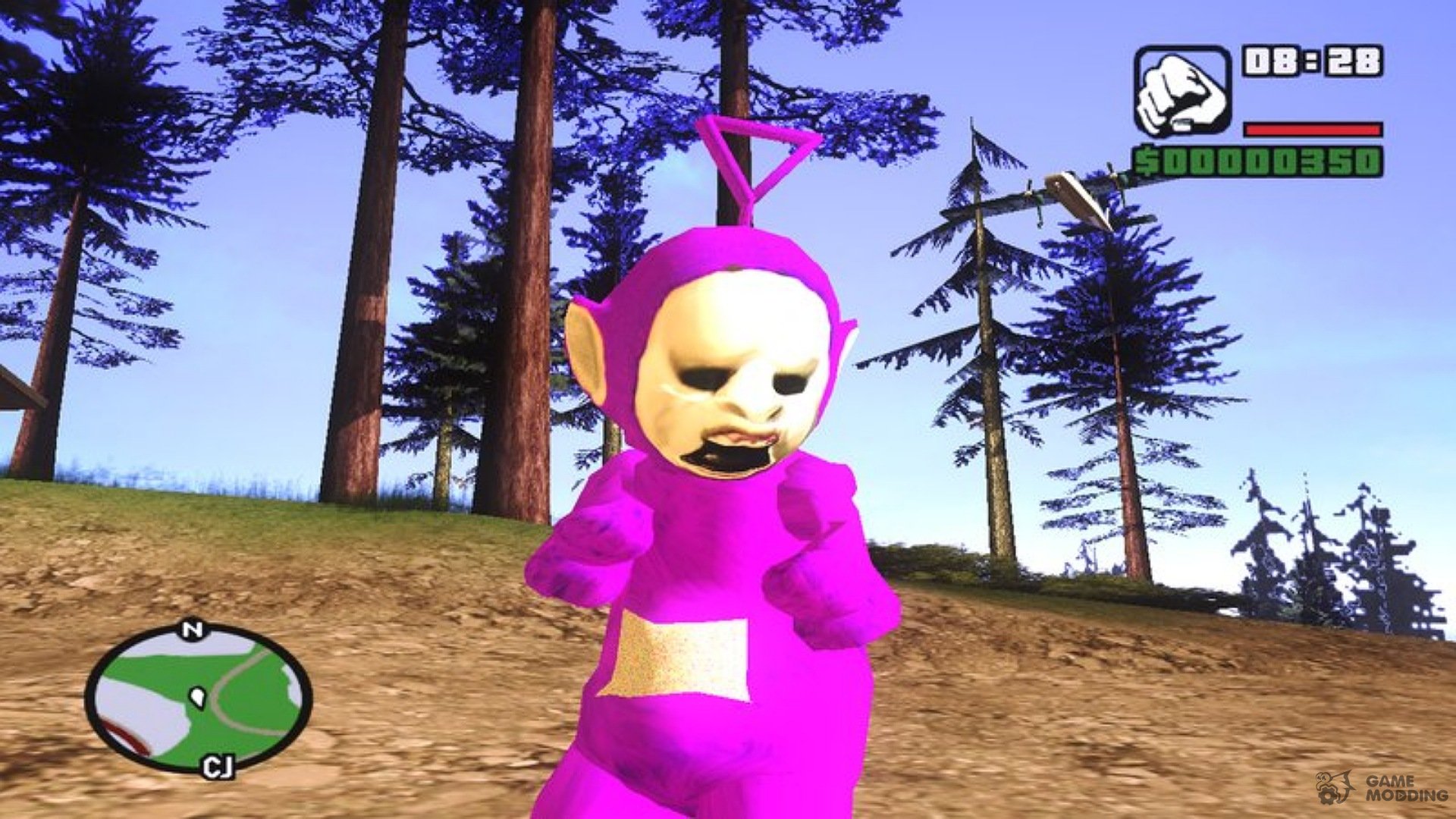 Download Teletubby from the game Slendytubbies for GTA San Andreas (iOS,  Android)