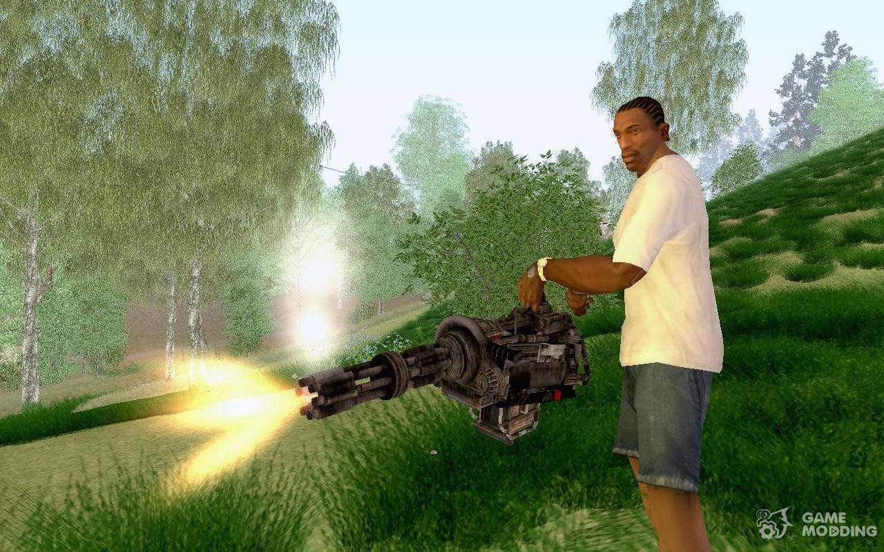 Minigun (HD) para GTA San Andreas