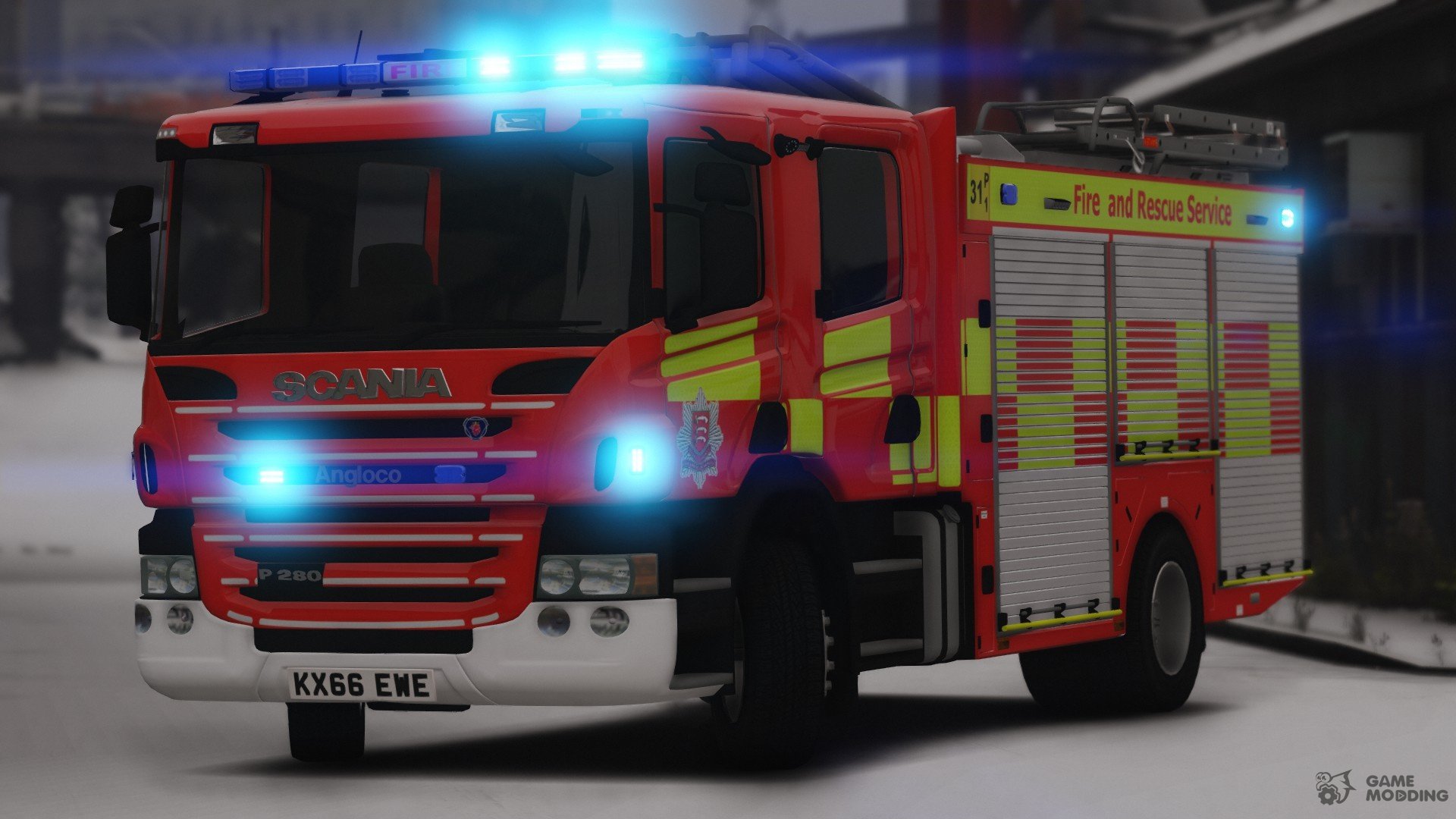 2015 Scania P280 Essex Fire And Rescue Angloco Appliance Els For Gta 5