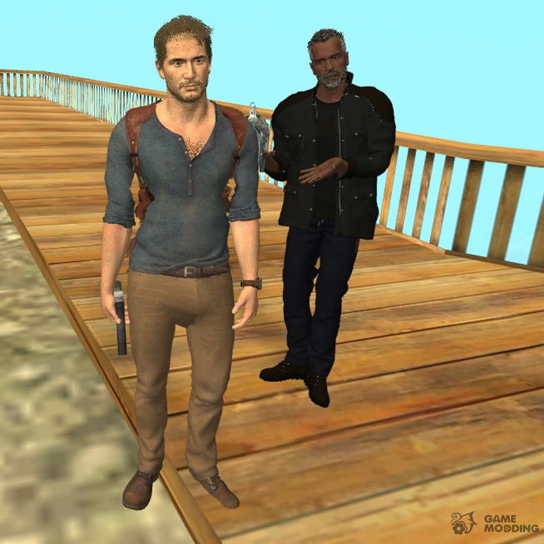 Uncharted 3 - Nathan Drake Desert Outfit for GTA San Andreas