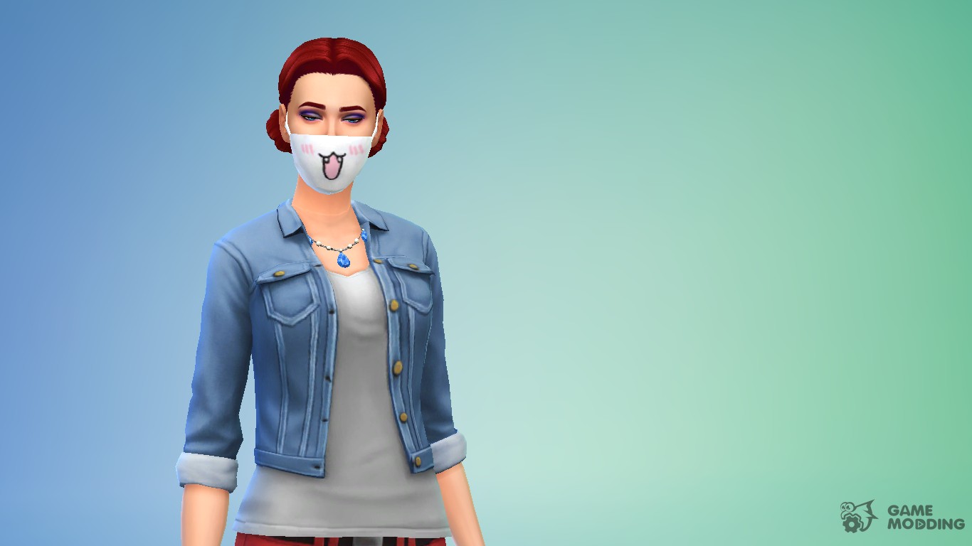 Máscara con un dibujo para Sims 4