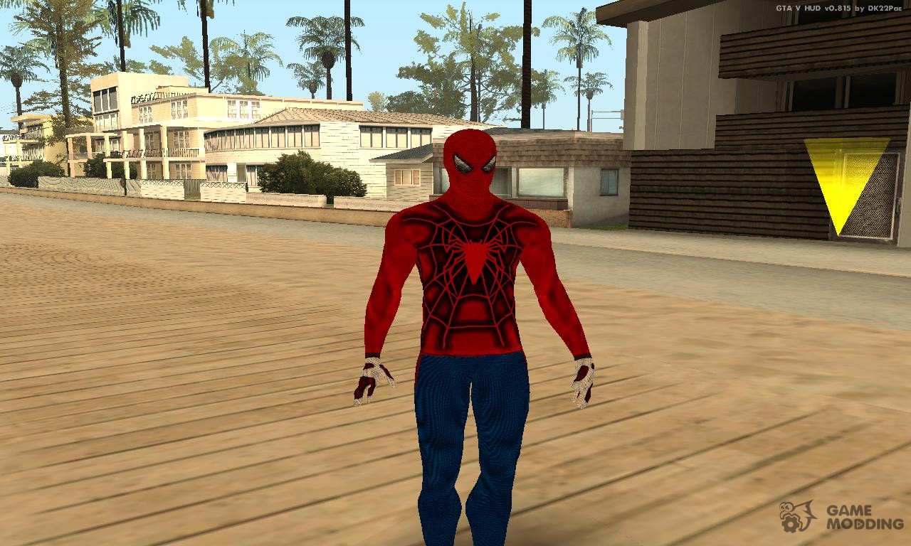 Гта сан мод на человека паука. GTA San Andreas Spiderman. GTA sa Spiderman Skin. GTA San Andreas Mod Spider man. Человек паук ГТА Сан андреас.