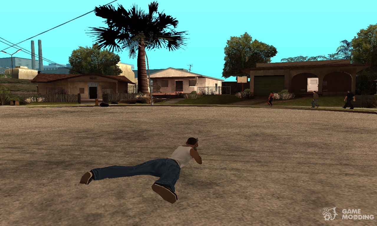 Новая анимация стрельбы для GTA San Andreas.