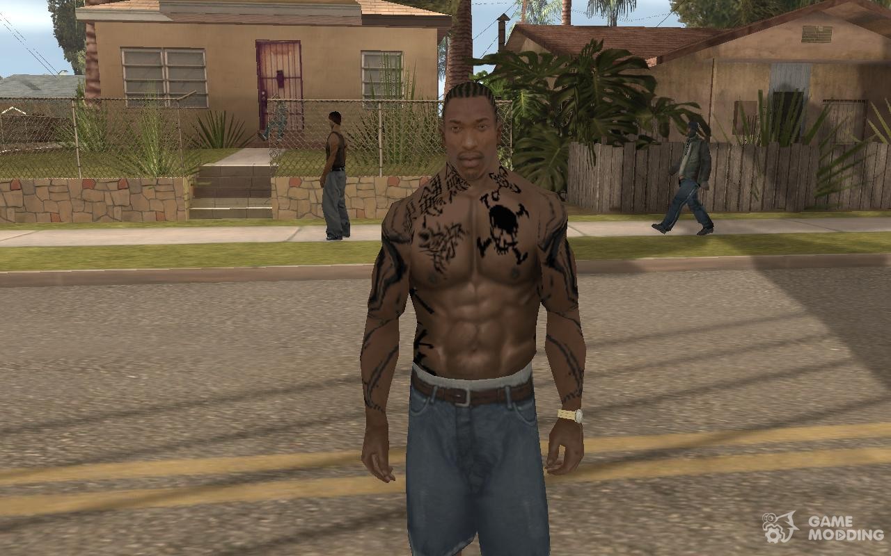 GTA San Andreas Tattoos Mod For Franklin Playerimg Mod  GTAinsidecom