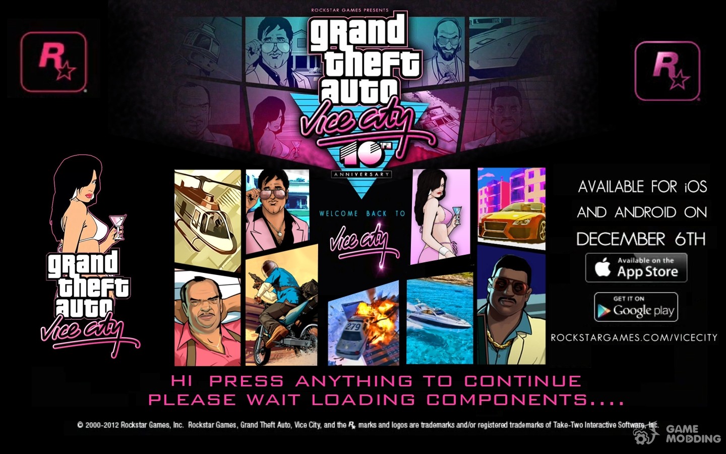 Grand Theft auto vice City загрузочные экраны