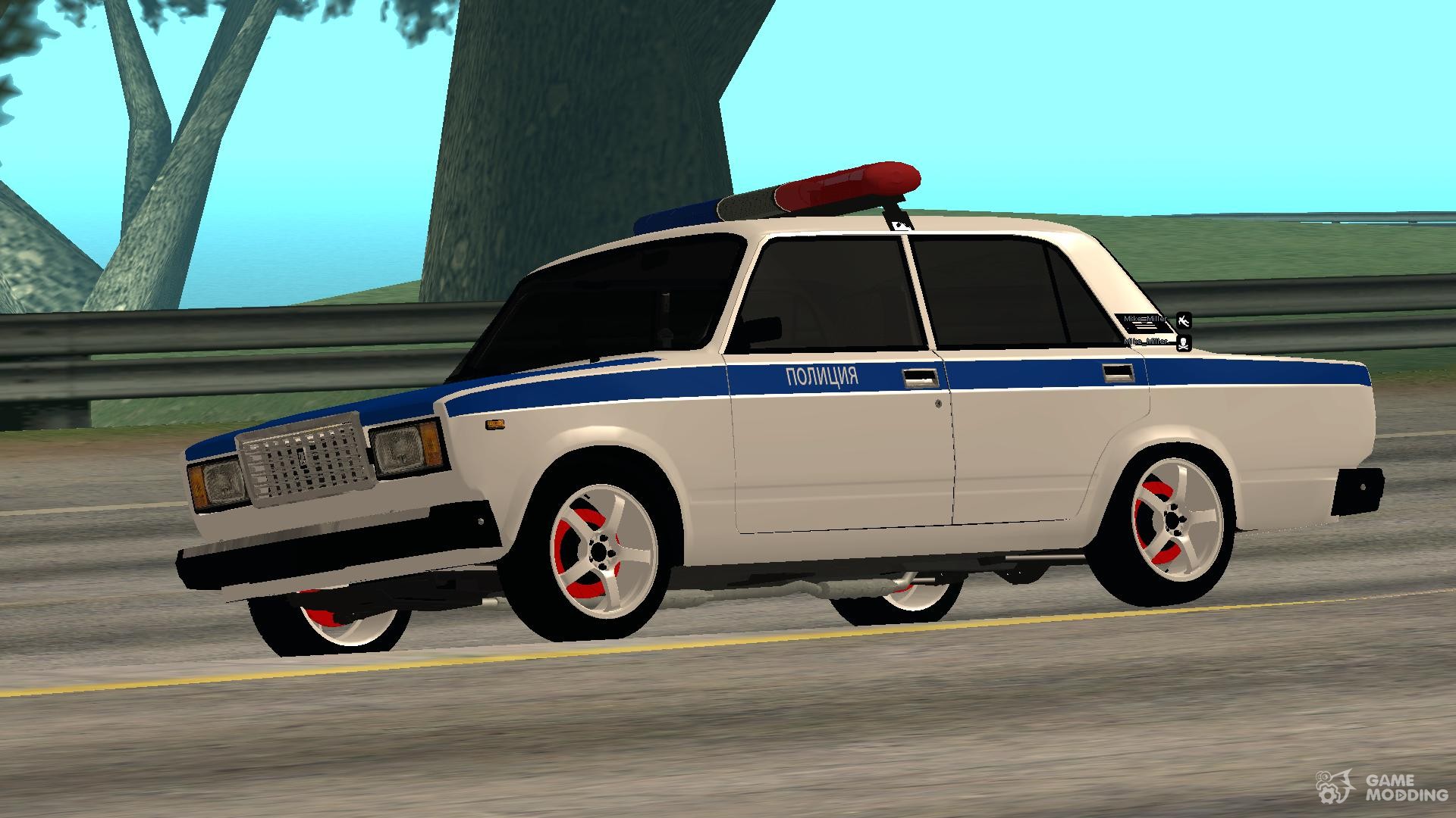 Игра шестерка собирать. GTA sa ВАЗ 2107 милиция. ВАЗ 2107 Grand Theft auto Police. ВАЗ 2107 полиция GTA sa.