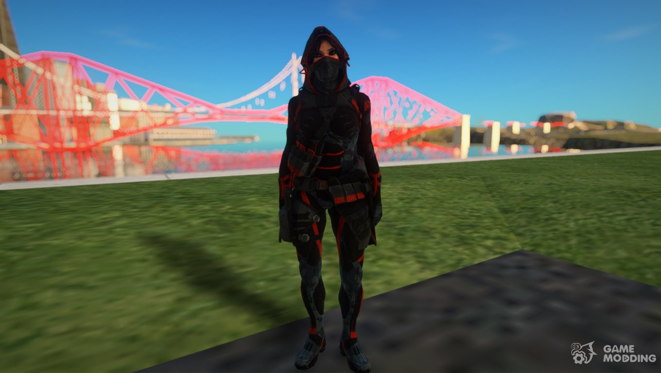 Nano Sniper Girl from Warface для GTA San Andreas.