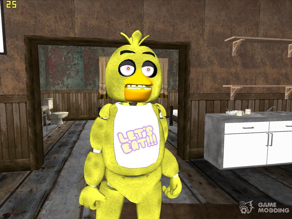 GTA San Andreas Withered chica fnaf 2 Mod 