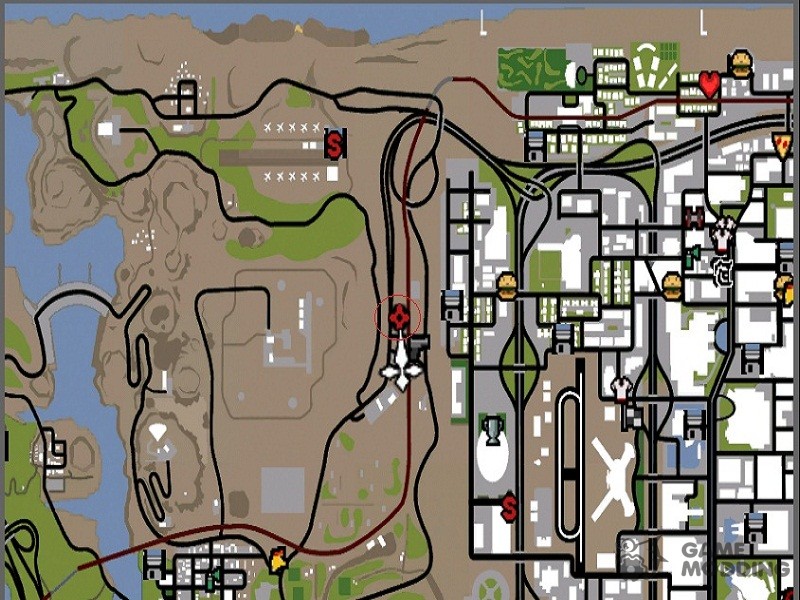 Gta San Andreas Map Strip Bar Location