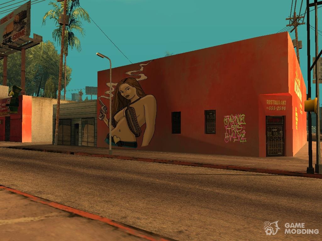 Mural Girl Remake Hd For Gta San Andreas 3425