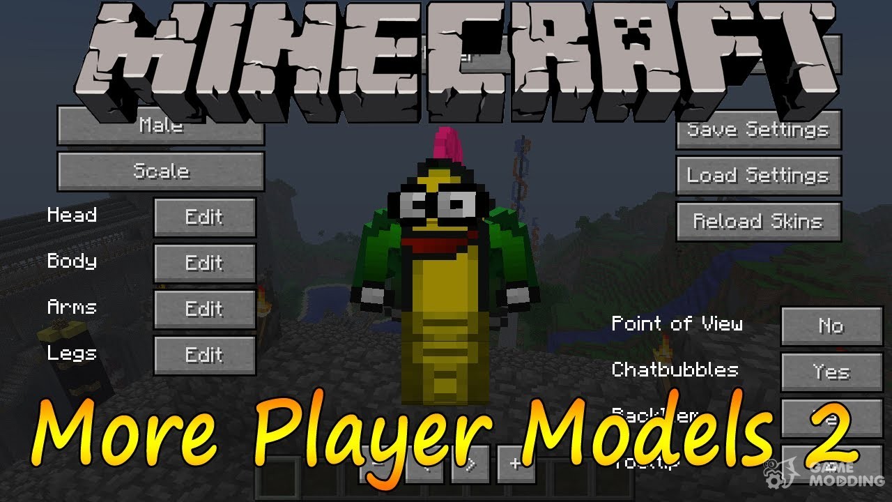 minecraft more player models 2 mod 1.7 10
