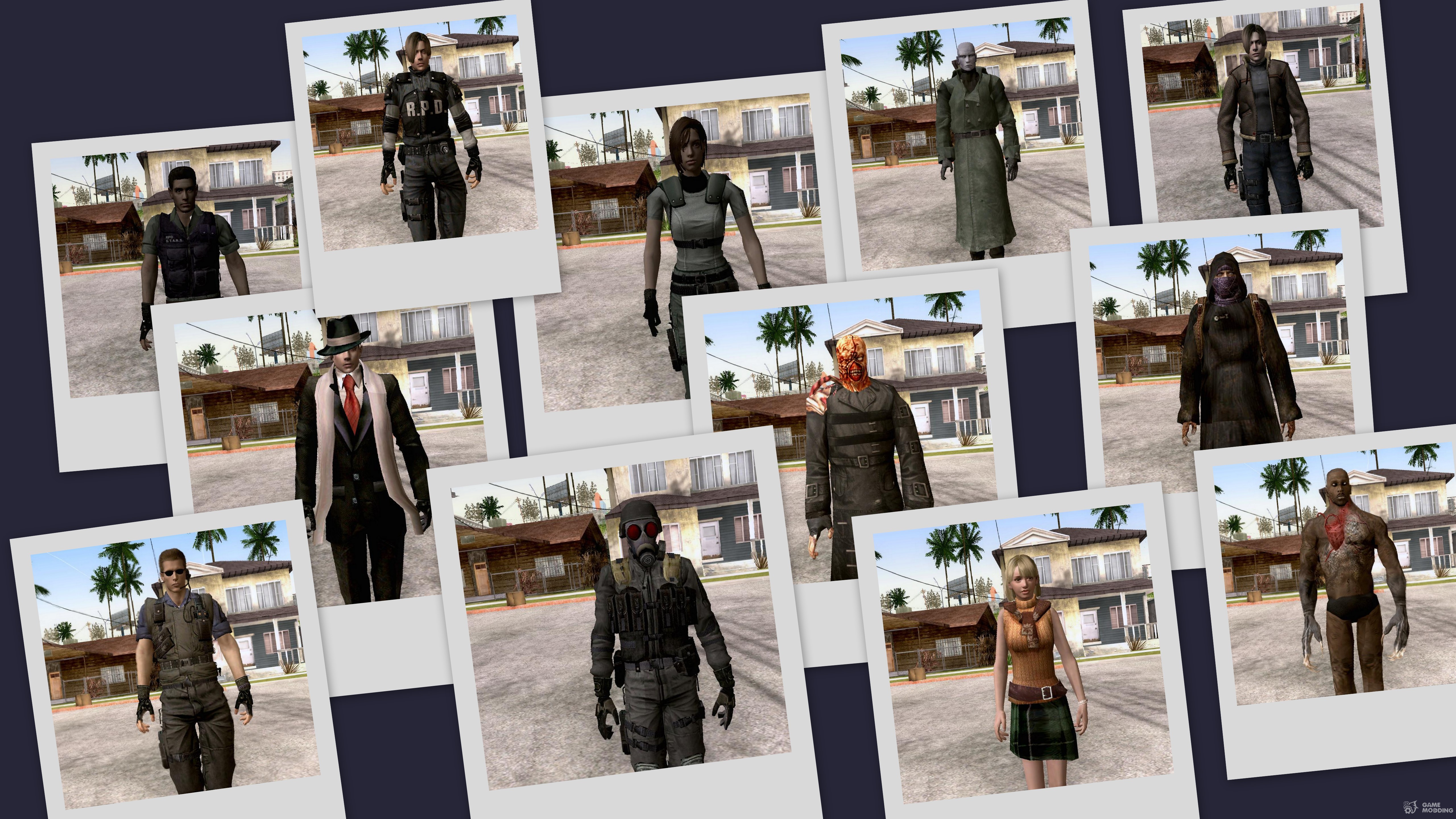 Resident Evil - Skins для GTA San Andreas.