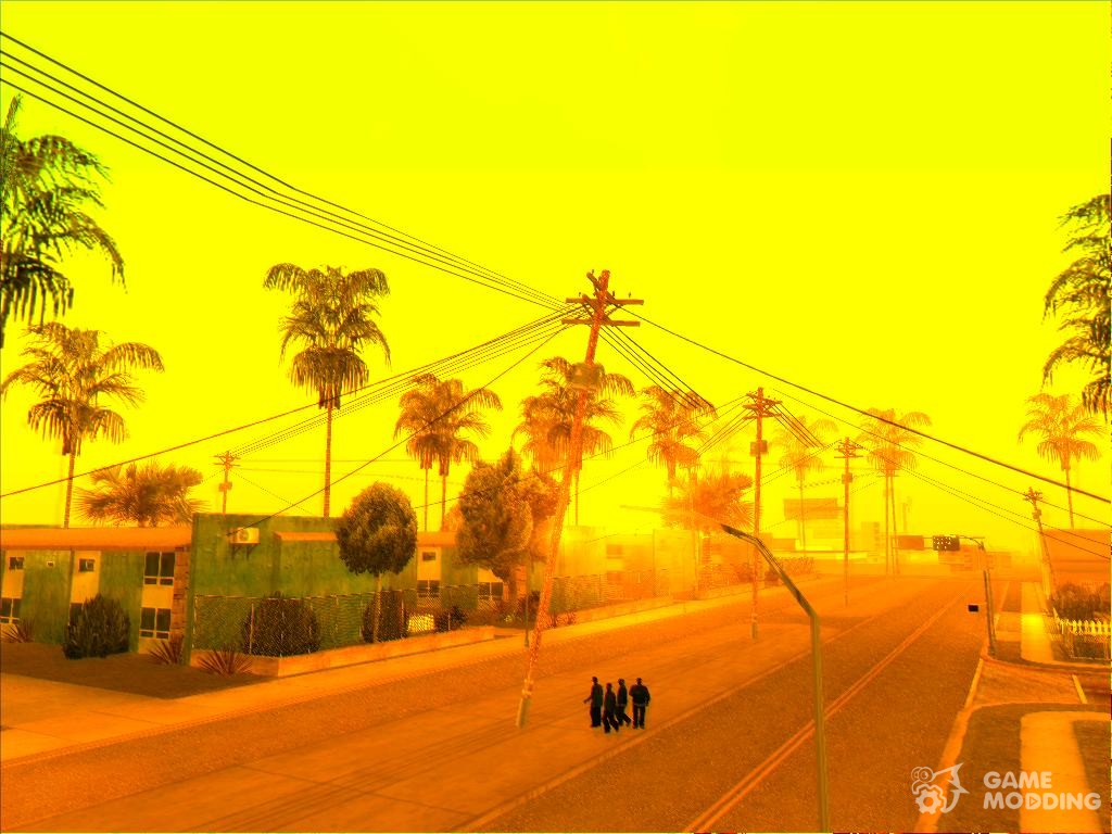 Ps2 Graphics ' Orange Atmosphare for GTA San Andreas