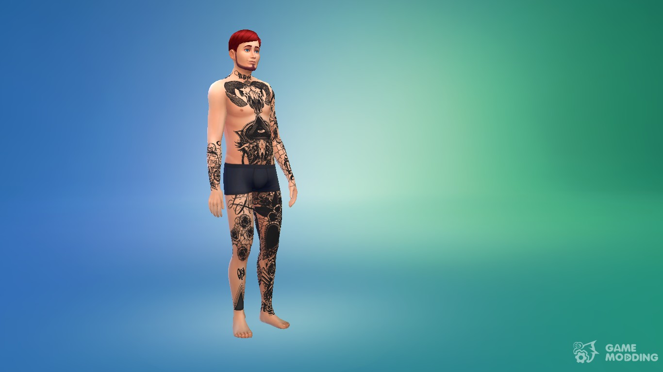 Hie Izzys Full Body Luck Tattoo  Sweet Sims 4 Finds