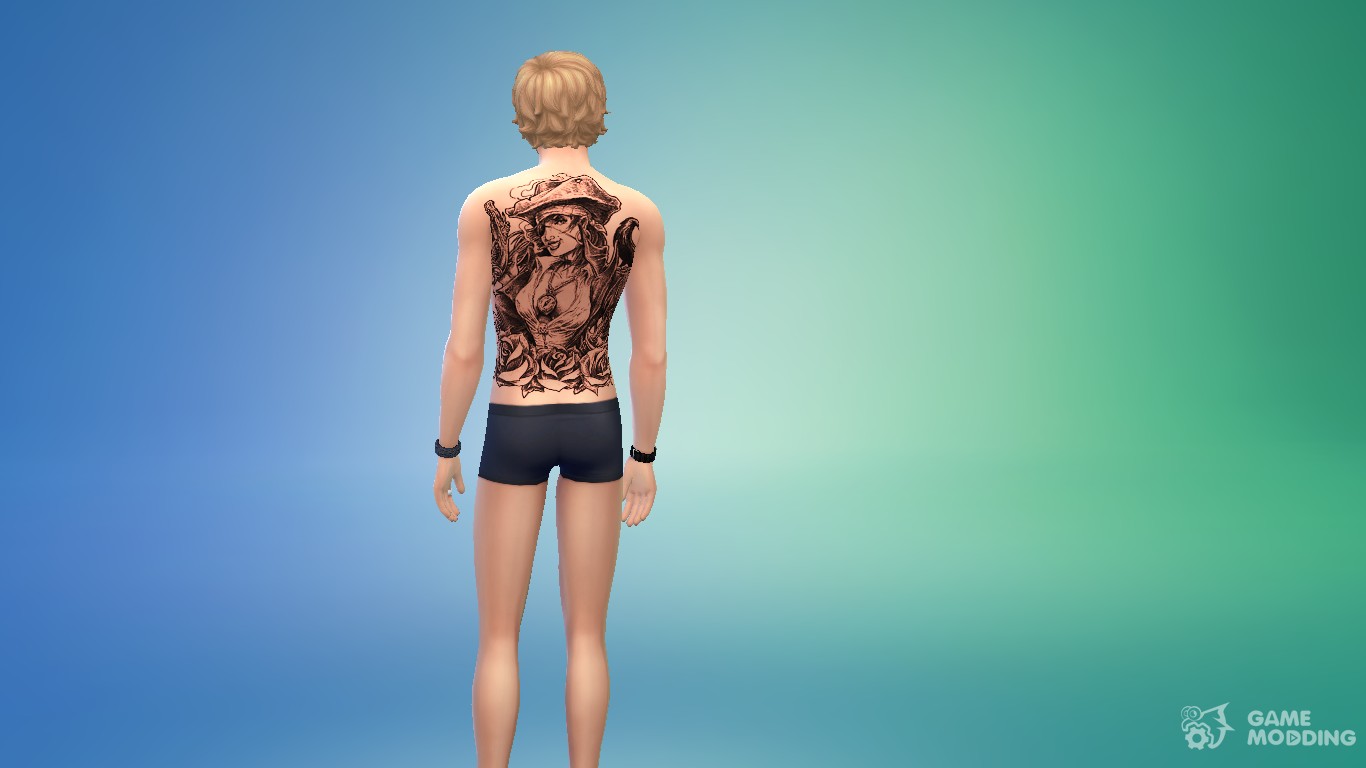 Back Tattoos for MP Male and Female V10  GTA 5 mod