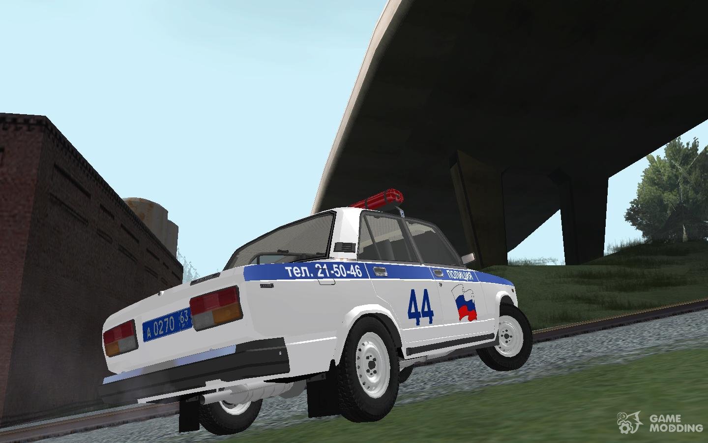 ВАЗ 2107 Police (Ретекстур) для GTA San Andreas