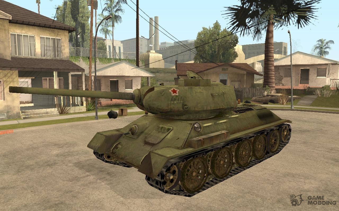 Скрипты танка. GTA San Andreas танк. Танк пантера для ГТА са. GTA sa танк т-34. Т34 для ГТА са.