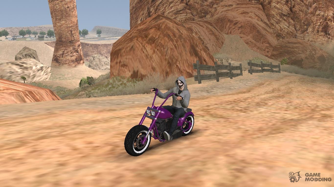 GTA V Western Motorcycle Chopper Zombie Stock for GTA San ...