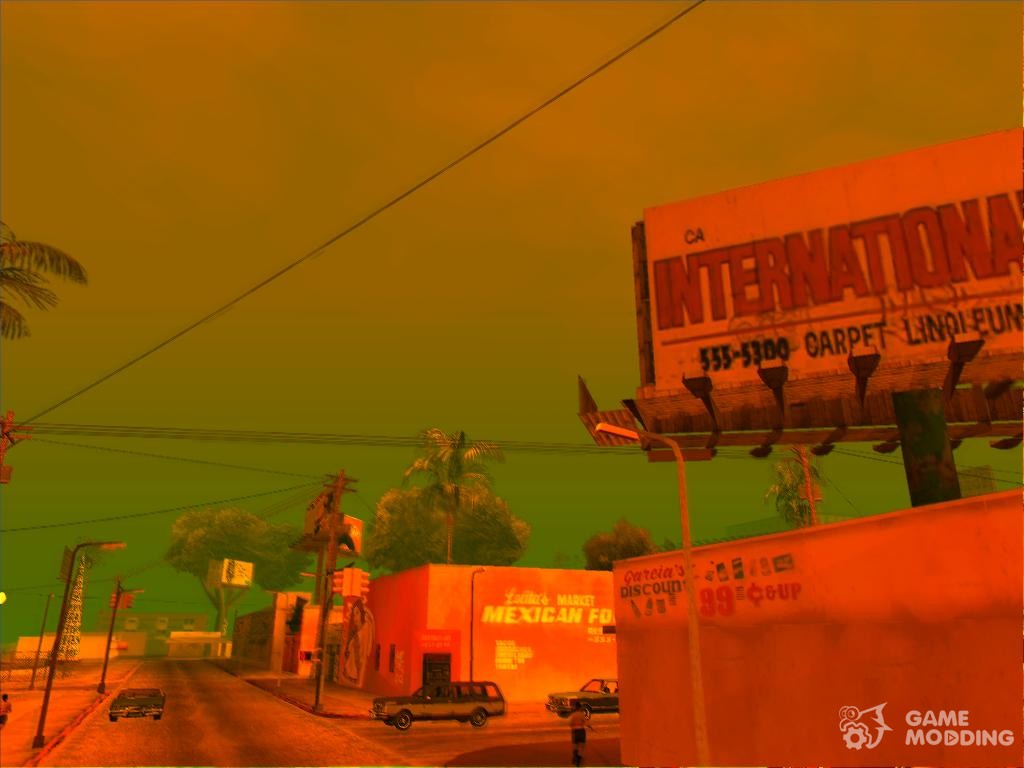 Ps2 Graphics ' Orange Atmosphare for GTA San Andreas