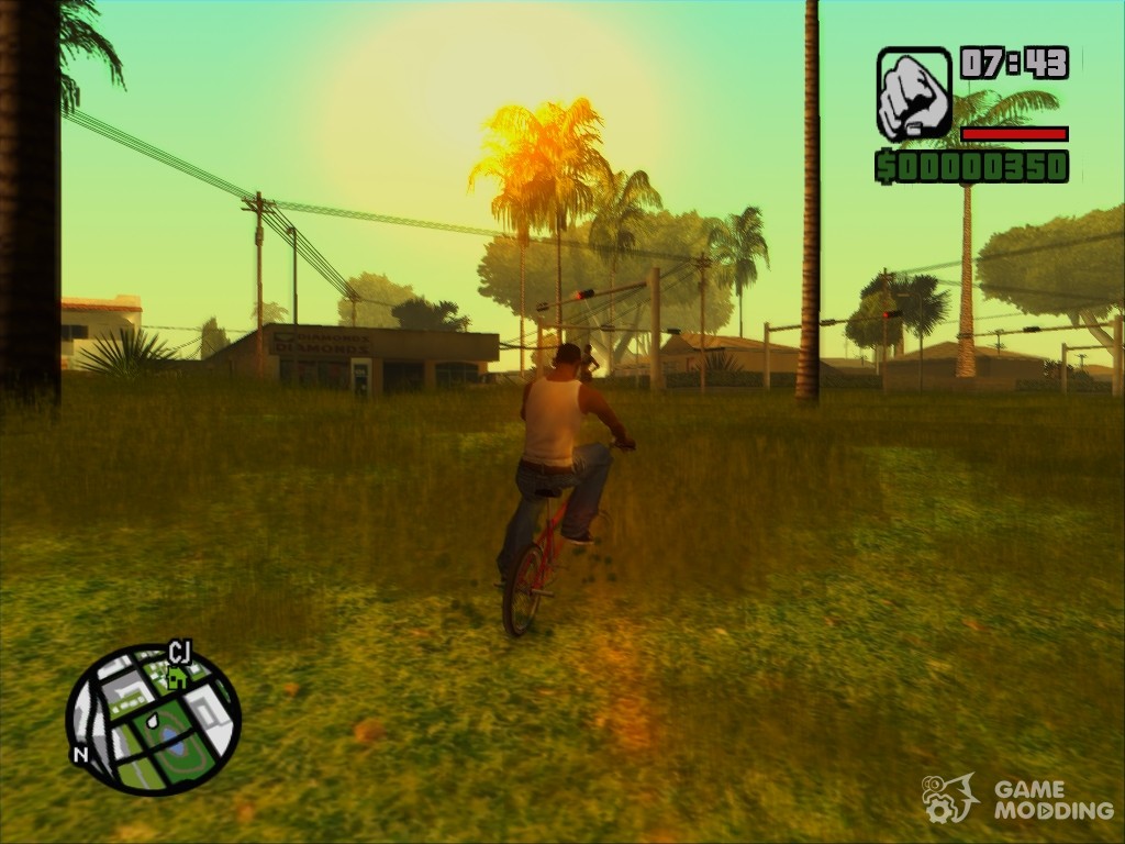 GTA San Andreas Android PS2 Grass Mod 