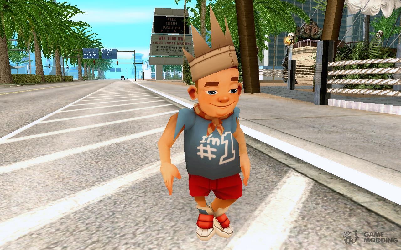 Download Subway Surfers player (By Misha Volkov) for GTA San Andreas