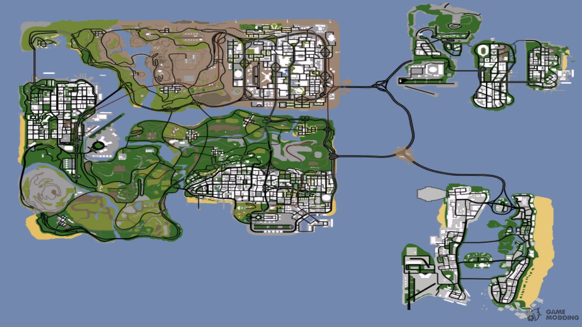 Beta 3.3 In-game maps image - Grand Theft Auto: Liberty City mod