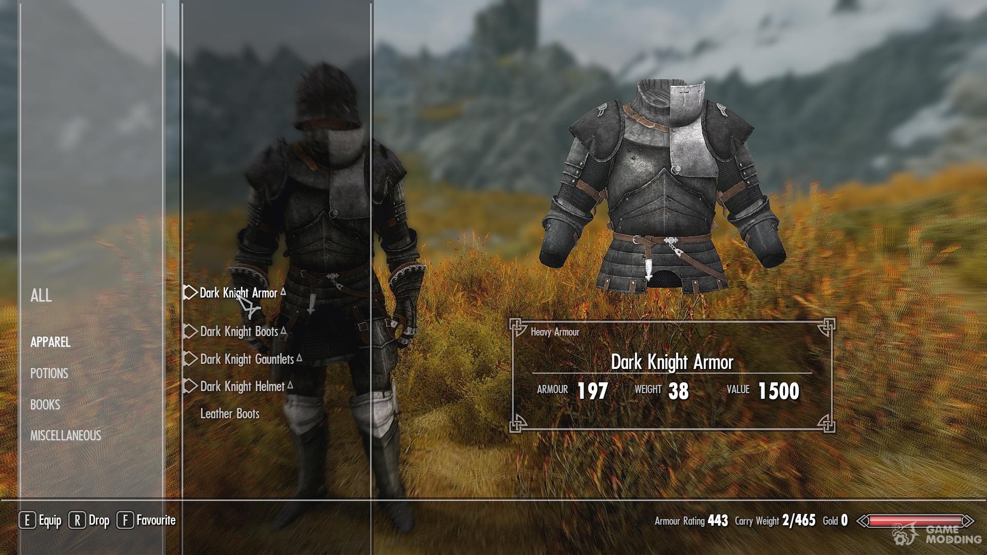 black knight armor skyrim