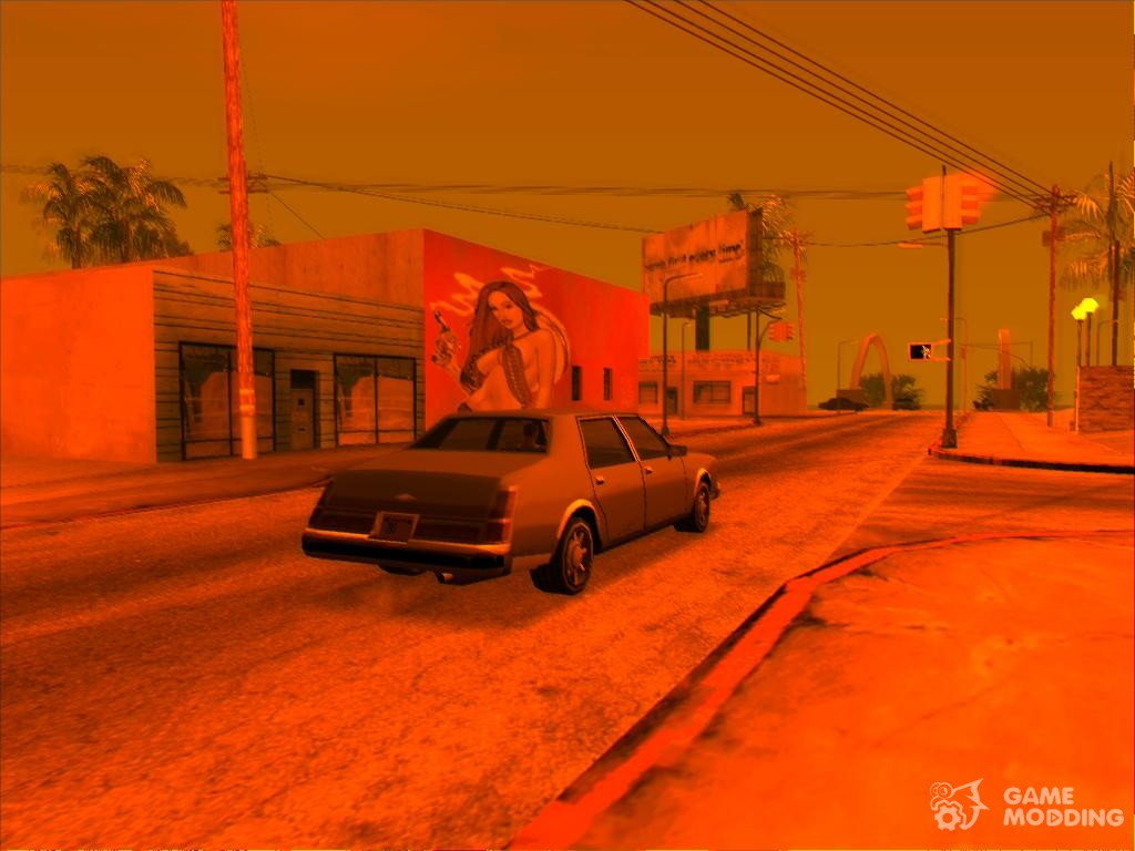 Ps2 Graphics ' Orange Atmosphare for GTA San Andreas